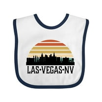 Inktastic Las Vegas Nevada Skyline Retro Boys or Girls Baby Bib