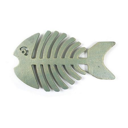 - Antique Seaworn Bronze Cast Iron Fish Bone Trivet 11