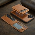 thumbnail image 3 of Mantto Compatible with iPhone 17 Wallet Case 2 in 1 Detachable Back Cards Slot PU Leather Magnetic magsafe case-Off [Compatible With MagSafe] Luxury Vegan Leather Slim Cover, Brown, 3 of 12