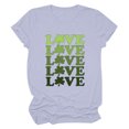 thumbnail image 5 of WREESH St. Patrick'S Day Fashion Femmes Col Rond Chemise Tees Manches Courtes T-Shirt Impression Chemise Tops Blouse, 5 of 5