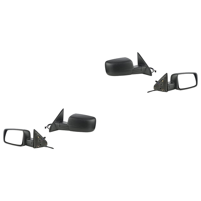 Par de Espejos Generica 1500 2009 A 2013 Ram Laterales Eléctrico C/Desemp 5 Pines Negro