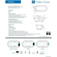 thumbnail image 5 of Malibu Home Pfeiffer Massaging Air Jet Bathtub 71"x 35"x 23" in Biscuit, 5 of 5