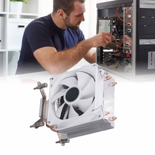 Ventilador de Enfriamiento de CPU, Cojinete de Aire de Aire CPU 3pin Cojinete Hidráulico para 775 1150 1151 Enchufe