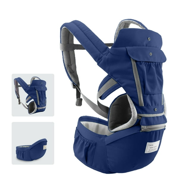 Asiento de cadera Portabebés con asiento para la cadera Diseño transpirable y desmontable Correa ajustable Bolsillos laterales Multifuncional Ergonómico Portabebés de seguridad Cintura Taburete para 0 TOMSHOO Asiento de cadera