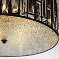 thumbnail image 6 of 6-Light Black Glam Crystal Drum Chandelier 20 in. Island Pendant Lamp, 6 of 6