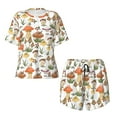 thumbnail image 5 of "Wukai Mushrooms Women's Pajama Set - Short-Sleeve Top and Shorts with Elastic Waistband and Pockets for Loungewear, Yoga, and Casual Wear-Large, 5 of 8