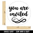 thumbnail image 2 of You Are Invited Script Rubber Stamp for Scrapbooking Crafting Stamping - Medium 1 Inch, 2 of 7