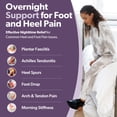 thumbnail image 3 of BraceAbility Plantar Fasciitis Night Splint Sock for Foot Pain Relief, Adjustable Dorsiflexion, Black, Medium, 3 of 11