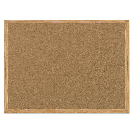 MasterVision Value Cork Bulletin Board with Oak Frame, 24 x 36,