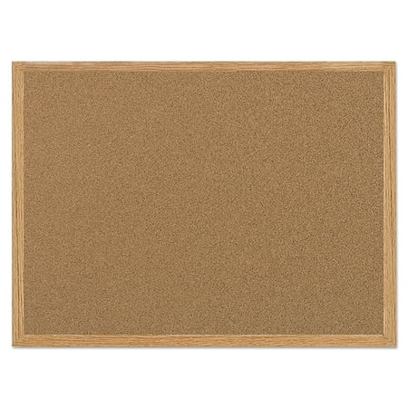 - MasterVision Value Cork Bulletin Board with Oak Frame, 24 x 36, Natural