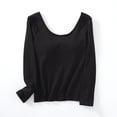 thumbnail image 5 of Womens Pullover Casual Long Sleeve Neck Knit Fitted Basic Beach Clothes for Women,Black,2XL, 5 of 5