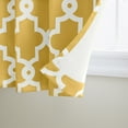 thumbnail image 3 of TOWN & COUNTRY EVERYDAY Ironwork Geo Trellis Sateen Indoor Curtains, Room Darkening Blackout, Grommet Top, Energy Efficient, 2-Pack Set, 52"x108", Sundress Yellow, 3 of 10