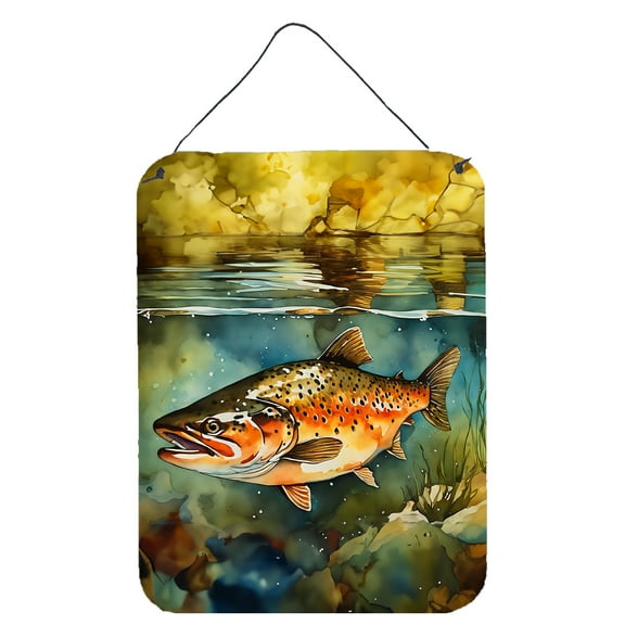 Brown Trout Wall or Door Hanging Prints 12 in x 16 in