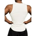 thumbnail image 5 of LilyLLL Mens Ribbed Vest Tank Sleeveless Gym Fitness Muscle T Shirt Tops, 5 of 5