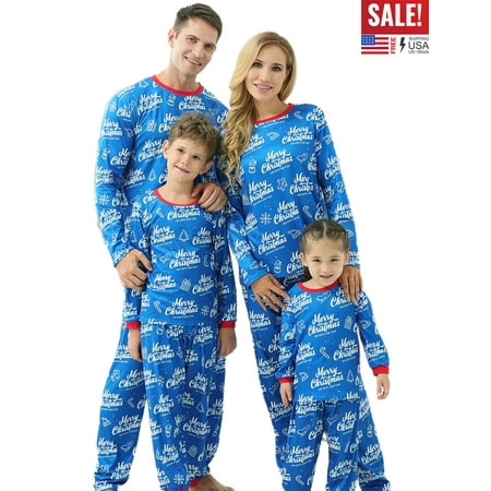 

Matching Family Christmas Pajamas Set Mom Dad Kids Baby Xmas Holiday Sleepwear Set Matching Christmas Pjs for Family