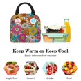 thumbnail image 5 of ERJLKXP Vintage Daisy Flowers Insulated Lunch Bags for Women and Men,Adult Reusable Lunch Tote Bag for Work,cooler bag, 5 of 7