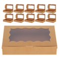 thumbnail image 2 of 12pcs Pastry Boxes With Window Food Packaging Box With Window Cookie Box With Window Small Bakery Boxes Cookie Boxes Packaging Box, 2 of 4