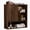 Dark Walnut, variant on Bathroom Cabinet Wall Mounted Fluted, Modern Medicine Cabinet Over The Toilet Storage Cabinet Faux Marble Top with Adjustable Shelf, Wood Wall Mounted Storage Cabinet Organizer(Oak, Medium)