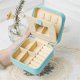 thumbnail image 2 of 2 cajas de joyería con espejo, mini organizador de joyas, estuche de viaje portátil para joyas para mujeres judías, 2 of 5