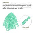 thumbnail image 3 of Large Curly Bows for Gift Wrapping Curling Ribbon with Self Adhesive for Gift Wrap Presents Hair Christmas Water Green, 3 of 7