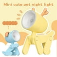 thumbnail image 2 of Cute Pet Night Light Adorno decorativo Regalo portátil Mini soporte para teléfono Lámpara de escritorio LED creativa - Ciervo amarillo Kuyhfg Sin marca, 2 of 5