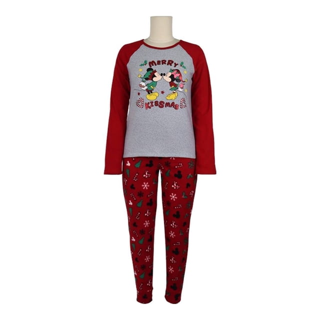 Pijama Disney Talla CH Blusa Escote Redondo Roja