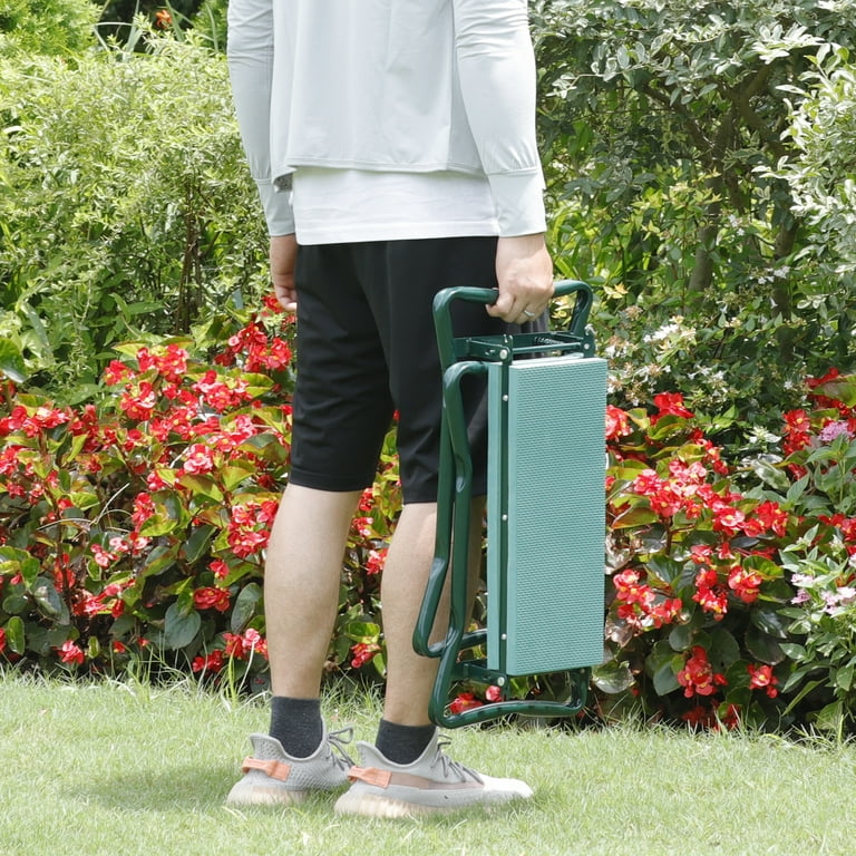 Zeny Folding Garden Kneeler Work Stool with EVA Pad and Tool Zeny Folding Garden Kneeler Work Stool with EVA Pad and Tool
