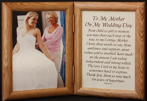 5x7 Hinged To My Mother On My Wedding Day Poem Photo Poetry