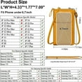 thumbnail image 3 of KAWELL Small Crossbody Bags for Women PU Leather Cell Phone Purse Wallet with Credit Card Slots, 3 of 6