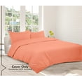 thumbnail image 5 of ROYALE LINENS Coral Duvet Cover King Size - Soft King Duvet Cover Set - 3 Piece Double Brushed King Duvet Covers with Zipper Closure, 1 King Duvet Cover 104x90 inches and 2 Pillow Shams (King, Coral), 5 of 8