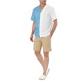 thumbnail image 2 of Lars Amadeus Men's Shirt Short Sleeve Button Down Striped Summer Shirt, 2 of 6