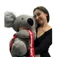thumbnail image 3 of Valentine's Day Personalized Large Stuffed Koala Bear 26 inches Soft Giant Valentine Stuffed Animal with Customizable Removable Ribbon Fully Stuffed & Packed in Big Box Ready to Hug Made in the USA, 3 of 20