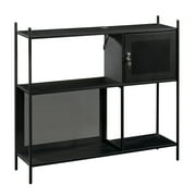 Sauder Boulevard Cafe Storage Cabinet, Black Finish