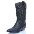 thumbnail image 1 of Soda Bottes Rouges pour Femmes Reno Western Cowboy Bout Pointu Genouillères Noires Taille 8.5), 1 of 2