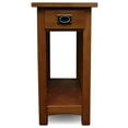 thumbnail image 3 of Leick Furniture Mission Wood End Table in Medium Oak Brown, 3 of 7