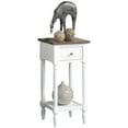 thumbnail image 3 of Pemberly Row End Table Nightstand Bedside Square in Wood - White, 3 of 6