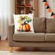 thumbnail image 1 of Cojines Decorativos Estilo Cola con Estampado de Calabaza de Halloween para Sala de Estar, Funda de Almohada de Lino, 1 of 6