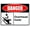 Warning Sign 1, variant on Danger Sign Overhead Hoist - 8"x12" Vintage Metal Warning Wall Decor for Home Farm Bar Coffee Shop Club