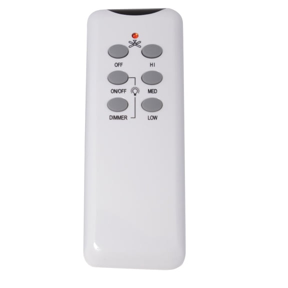 Universal 1.8-in 3-Speed 3-Setting White Plastic Indoor Handheld Ceiling Fan Remote