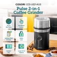 thumbnail image 2 of COSORI Electric Coffee Grinders for Spices, Seeds, Herbs, and Coffee Beans, Spice Blender and Espresso Grinder, Wet and Dry Grinder, Included 2 Removable Stainless Steel Bowls, Black, 2 of 5