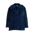 thumbnail image 4 of Time and Tru Women's and Plus Faux Fur Cropped Jacket, 4 of 5
