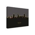 thumbnail image 2 of Michael Tompsett 'Raleigh North Carolina Skyline Glow II' Canvas Art, 2 of 3