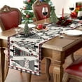 thumbnail image 5 of Christmas Table Runner Buffalo Plaid Xmas Trees Snowflakes Runner for Table Kitchen Dinning Table Decoration for Home Farmhouse Party Seasonal Winter Holiday Christmas Decor 13x36 Inch, 5 of 6