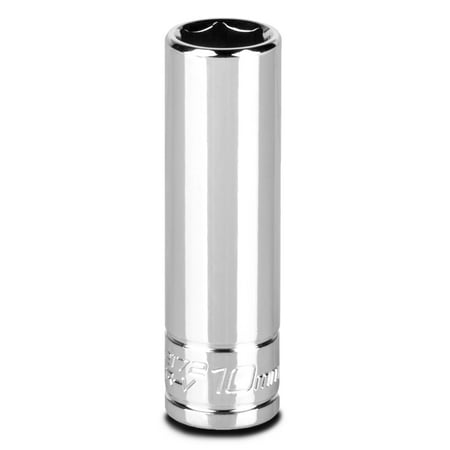 UPC: 0886352121729 | Capri Tools 10 mm Deep Socket 1/4-Inch Drive 6-Point Metric