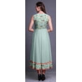 thumbnail image 4 of Bimba Kurti Indien Aquarelle Menthe Pastel pour Femmes Robe Anarkali Prête à Porter Kurti Indien Imprimée Petite, 4 of 6