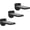Black, variant on Set of 3 Black Sturdy Wall Floating Steps - Wall Mounted Climbing Shelves and Perches, Kitty Stairs Climber Ladder for Wall - Holds up 35lbs