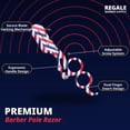 thumbnail image 4 of Regale Barber Supply Unique Finger Insert Straight Edge Razor – Barber Pole Design, 4 of 8
