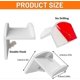 thumbnail image 2 of 10 Pcs Hat Hanger Organiser, Cap Organizer Wall Baseball Cap Holder, White, 2 of 5