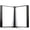 Black, variant on Djois by Tarifold Wall Document Display System, Easy-Load Corner Closure Design, 10 Polypropylene Pockets, Letter-Size, Black
