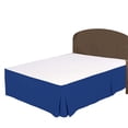 thumbnail image 1 of 100% Egyptian Cotton 1 PCs Box Pleated BedSkirt 18 inches (Egyptian/Royal Blue,Full), 1 of 5